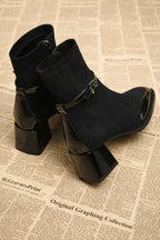 Alven Patchwork Ankle Boots