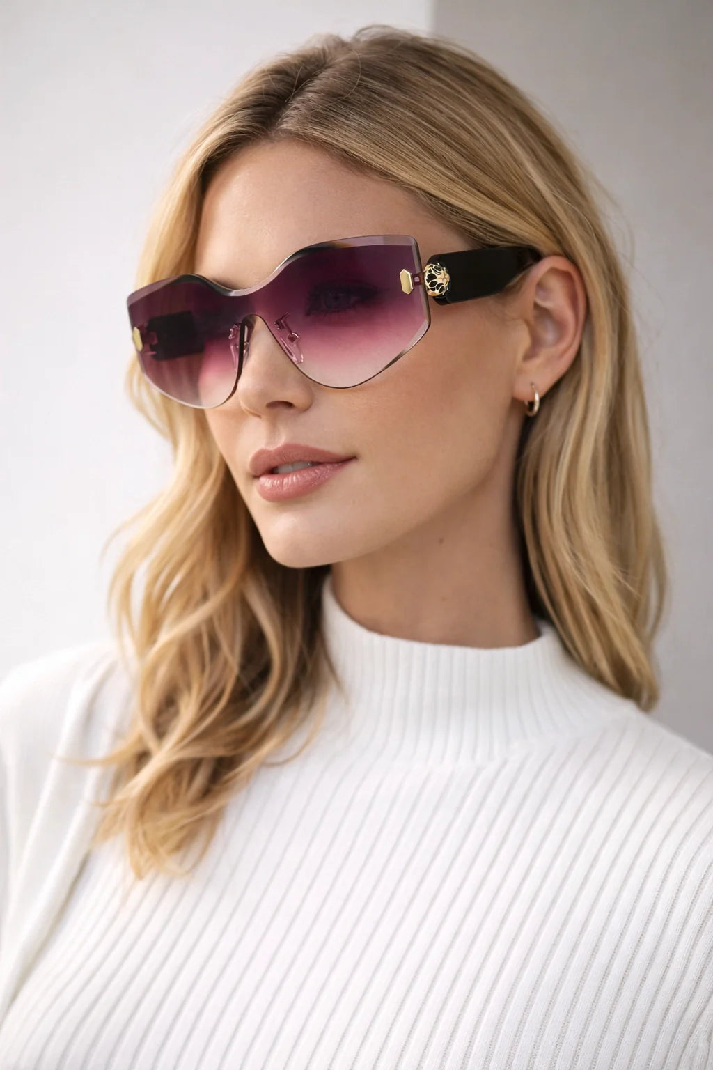 Baroque Oval Retro Sunglasses