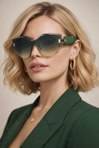Baroque Oval Retro Sunglasses