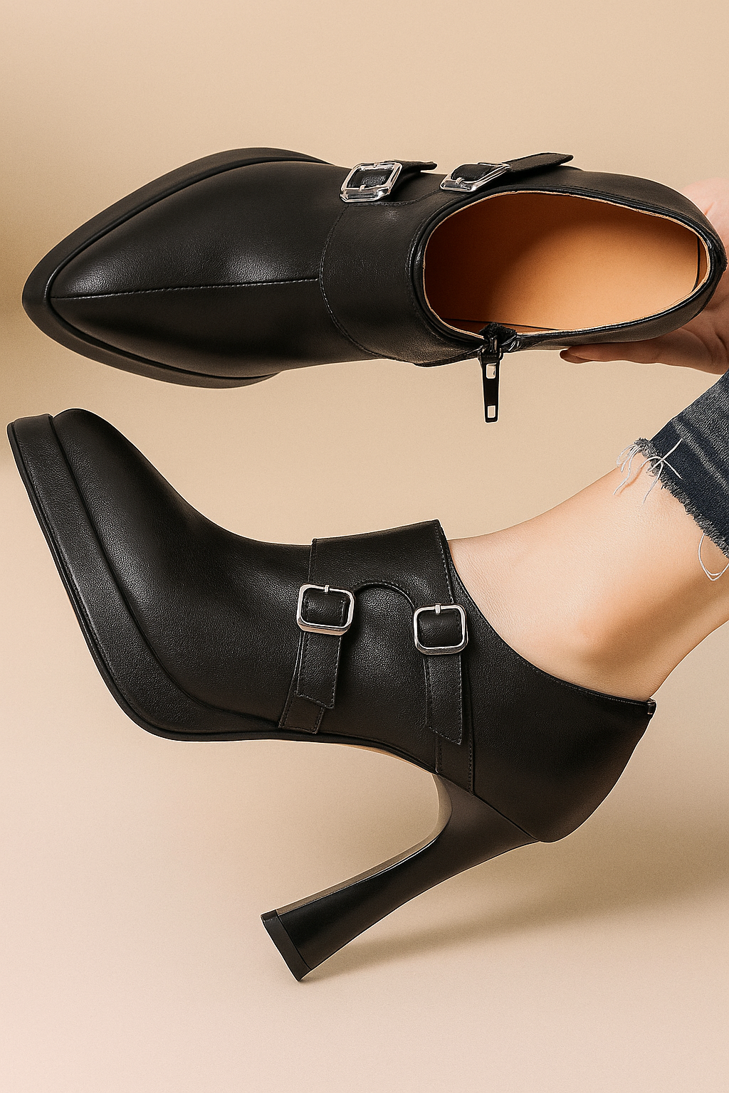 Amaya Genuine Leather Heels