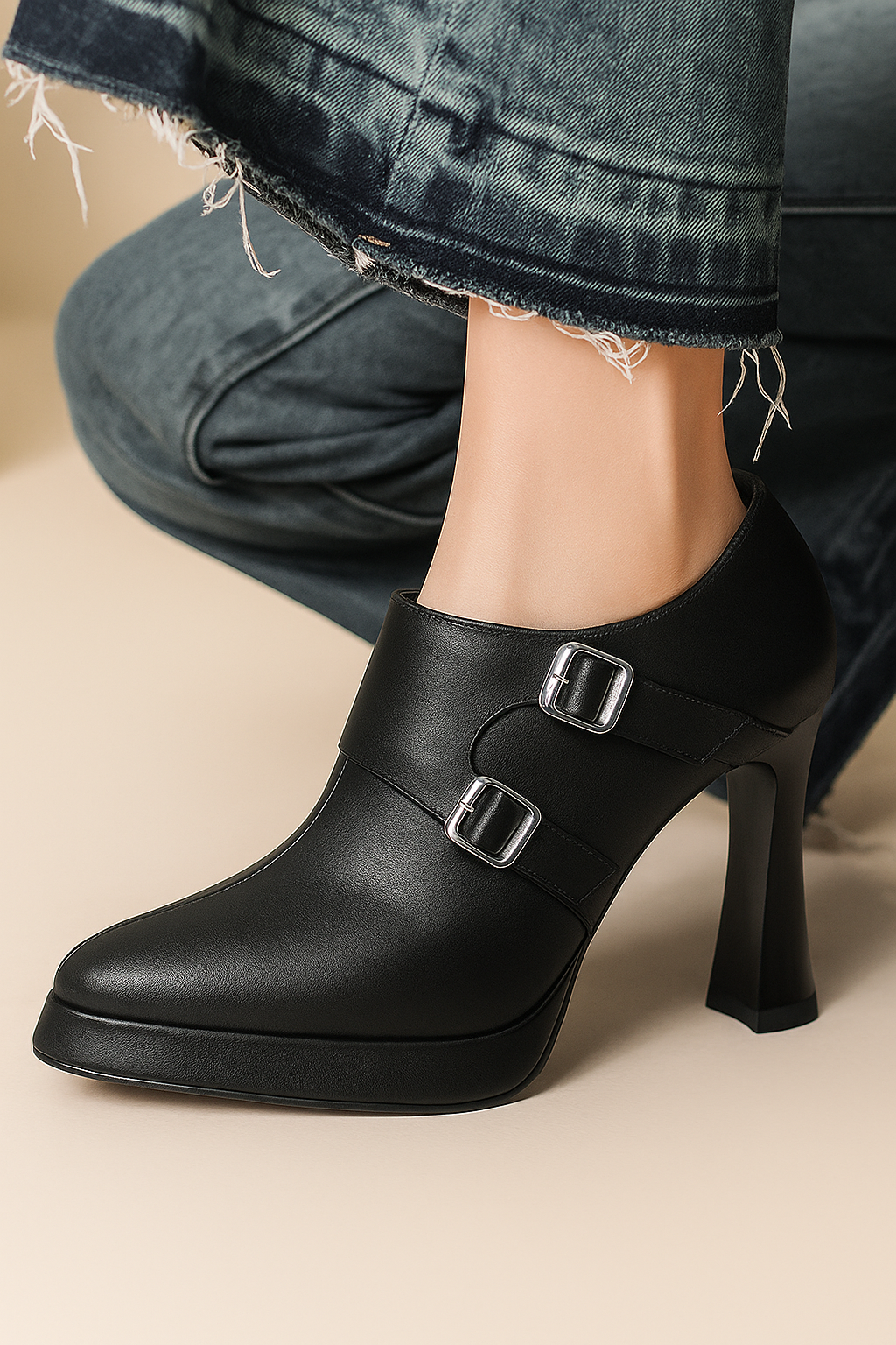 Amaya Genuine Leather Heels